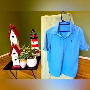 IZOD Medium 60% cotton blend Blue polo shirt